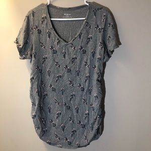 Motherhood Maternity Grey Patterned Shirt